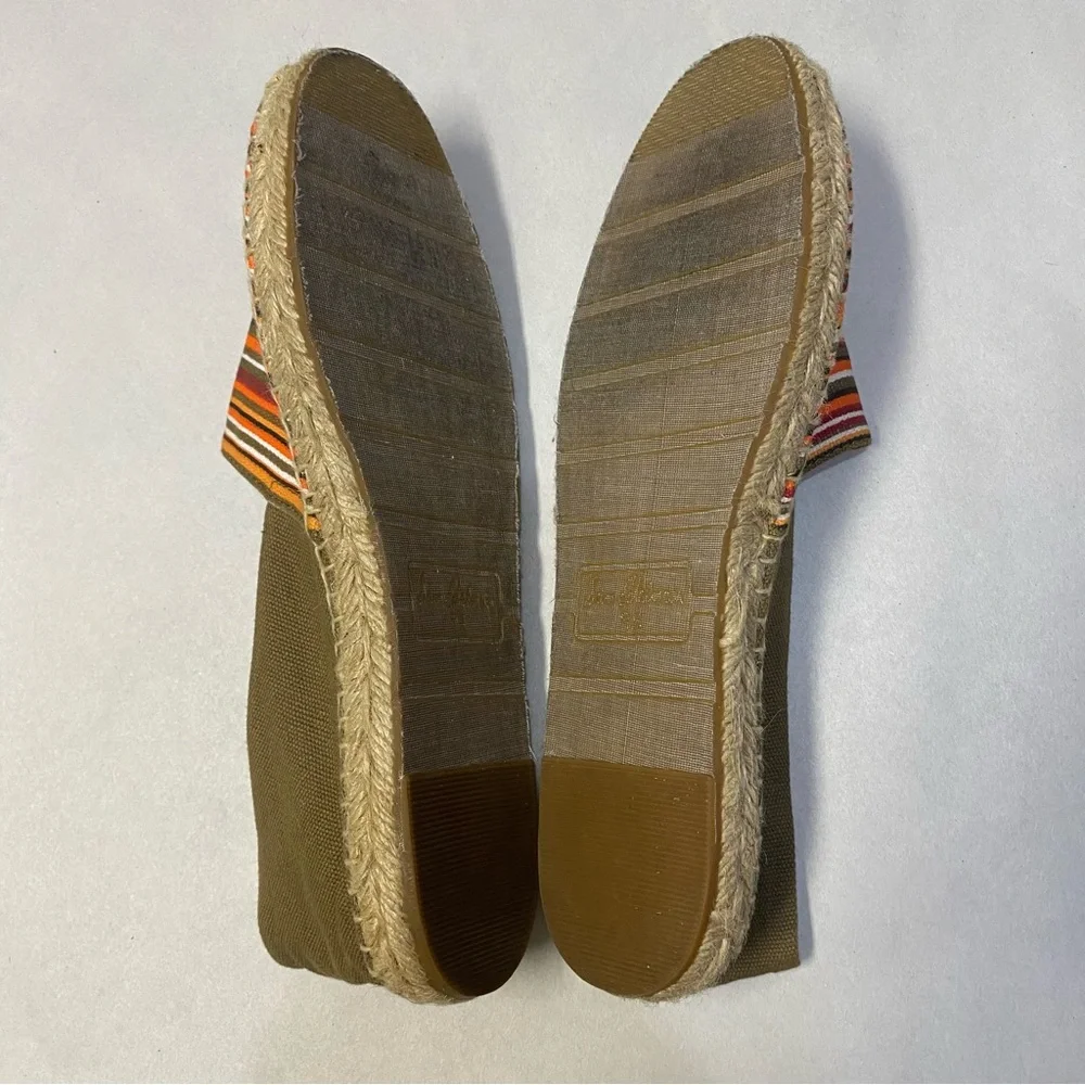 Sam Edelman Womens Verona Shoes Espadrille Flats Size 9.5 Stripe Fabric Colorful